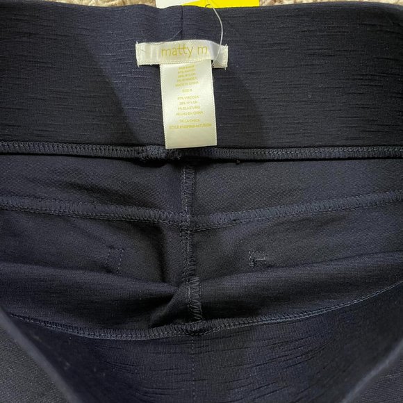 NWT Matty M Women’s High Rise Slub Ponte Legging Pants Blue, Size Small (New) - Picture 4 of 6